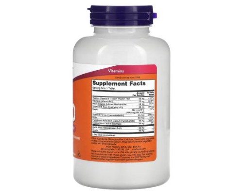 NOW Foods, B-50, 250 Tablets NOW Foods, B-50, 250 Tablets