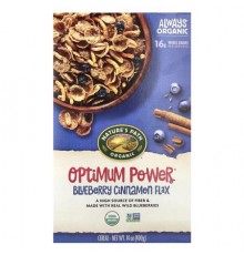 Nature's Path, Organic Optimum Power® Cereal, Blueberry Cinnamon Flax, 14 oz (400 g)