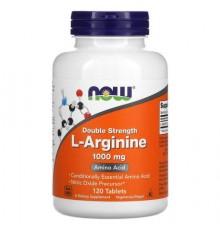 NOW Foods, L-Arginine, Double Strength, 1,000 mg, 120 Tablets
