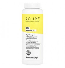 ACURE, Dry Shampoo™, All Hair Types, Rosemary & Peppermint, 1.7 oz (48 g)