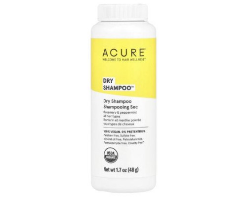 ACURE, Dry Shampoo™, All Hair Types, Rosemary & Peppermint, 1.7 oz (48 g) ACURE, Dry Shampoo™, All Hair Types, Rosemary & Peppermint, 1.7 oz (48 g)