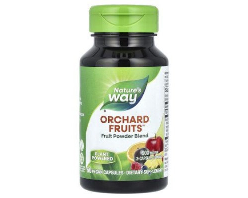 Nature's Way, Orchard Fruits, Fruit Powder Blend, 60 Vegan Capsules