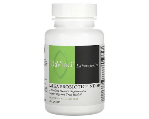 DaVinci Laboratories, Mega Probiotic ND 50, 60 Capsules