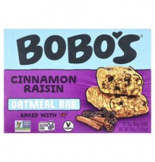 Bobo's Oat Bars, Oatmeal Bar, Cinnamon Raisin , 12 Bars, 3 oz (85 g) Each