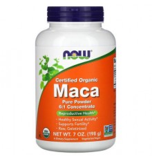NOW Foods, Certified Organic Maca, Pure Powder, 7 oz (198 g)