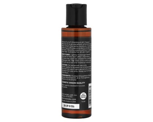 Hobe Labs, Essentials, Sweet Almond Oil, 4 fl oz (118 ml)