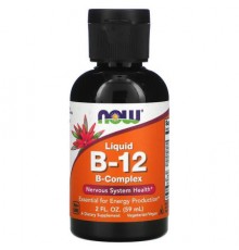 NOW Foods, Liquid B-12, B-Complex, 2 fl oz (59 ml)