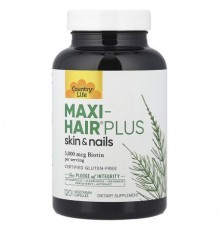 Country Life, Maxi-Hair® Plus Skin & Nails, 120 Vegetarian Capsules