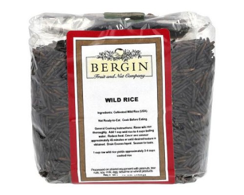 Bergin Fruit and Nut Company, Wild Rice, 16 oz (454 g) Bergin Fruit and Nut Company, Wild Rice, 16 oz (454 g)