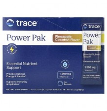 Trace, Power Pak, Pineapple Coconut, 30 Packets, 0.22 oz (6.1 g) Each