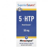 Superior Source, 5-HTP, 50 mg, 60 MicroLingual® Instant Dissolve Tablets