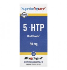Superior Source, 5-HTP, 50 mg, 60 MicroLingual® Instant Dissolve Tablets
