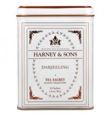 Harney & Sons, Fine Teas, Darjeeling, 20 Tea Sachets, 1.4 oz (40 g)