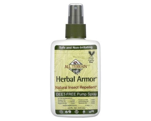 All Terrain, Herbal Armor, Natural Insect Repellent, 4 fl oz (120 ml) All Terrain, Herbal Armor, Natural Insect Repellent, 4 fl oz (120 ml)