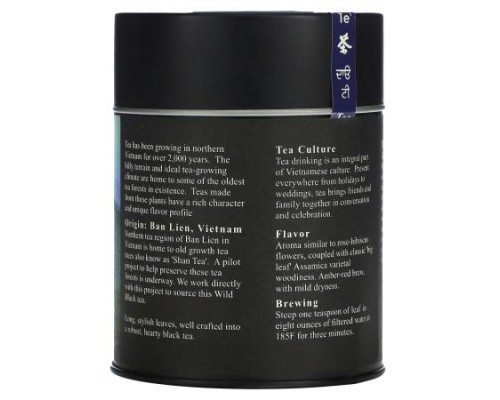 The Tao of Tea, Wild Black Tea, Vietnam, Pure Leaf Teas, 3 oz (85 g)