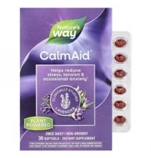 Nature's Way, CalmAid, Clinically Studied Lavender, 80 mg, 30 Softgels