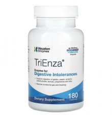 Houston Enzymes, TriEnza, Enzyme For Digestive Intolerances, 180 Capsules