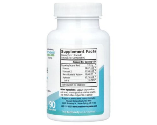 Houston Enzymes, AFP Peptizyde, 90 Capsules