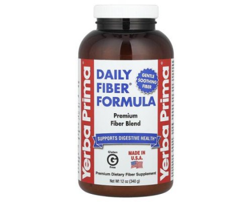 Yerba Prima, Daily Fiber® Formula, 12 oz (340 g) Yerba Prima, Daily Fiber® Formula, 12 oz (340 g)