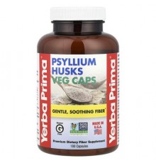 Yerba Prima, Psyllium Husks Veg Caps, 180 Capsules