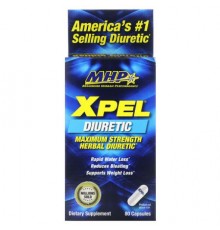 MHP, XPEL, Maximum Strength Herbal Diuretic, 80 Capsules