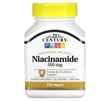 21st Century, Prolonged Release Niacinamide, 110 Tablets