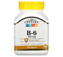 21st Century, B-6, 100 mg, 110 Tablets