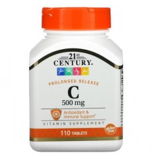 21st Century, Vitamin C, Prolonged Release, 500 mg, 110 Tablets