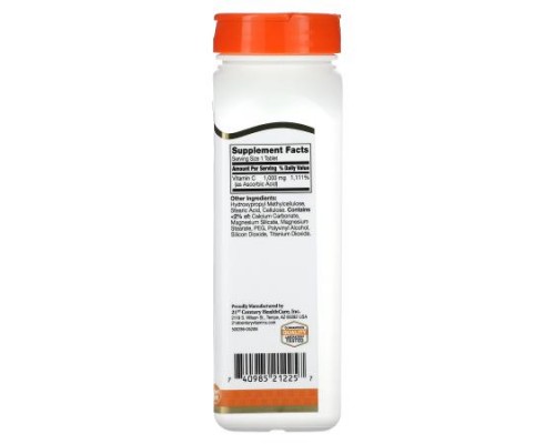 21st Century, C-1000, Prolonged Release, 1,000 mg, 110 Tablets 21st Century, C-1000, Prolonged Release, 1,000 mg, 110 Tablets