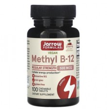 Jarrow Formulas, Methyl B-12, Cherry , 500 mcg, 100 Chewable Tablets