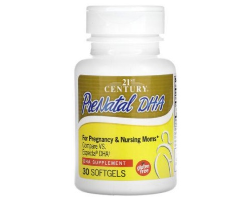 21st Century, PreNatal DHA, 30 Softgels (200 mg per Softgel) 21st Century, PreNatal DHA, 30 Softgels (200 mg per Softgel)