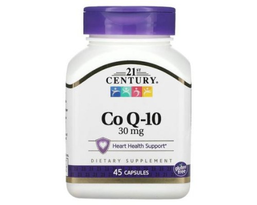 21st Century, Co Q-10, 30 mg, 45 Capsules 21st Century, Co Q-10, 30 mg, 45 Capsules