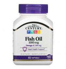 21st Century, Fish Oil, 1,000 mg, 60 Softgels