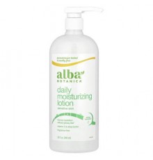 Alba Botanica, Daily Moisturizing Lotion, Sensitive Skin, Fragrance Free, 32 fl oz (946 ml)