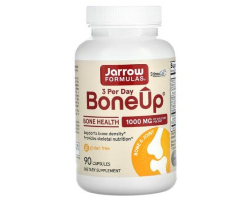 Jarrow Formulas, BoneUp 3 Per-Day, 1,000 mg, 90 Capsules