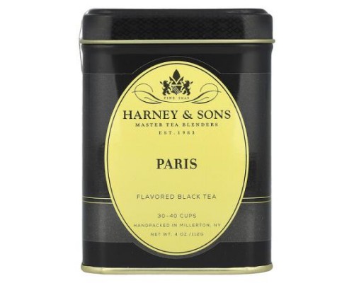 Harney & Sons, Black Tea, Paris, 4 oz (112 g)