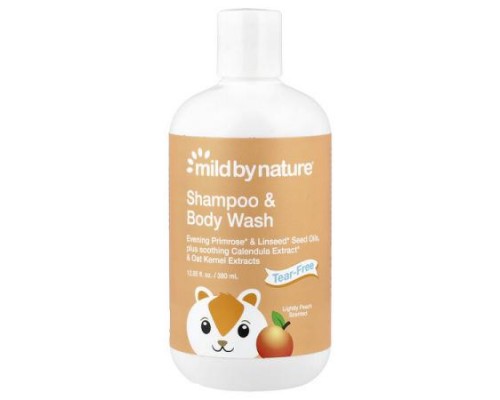 Mild By Nature, Tear-Free Baby Shampoo & Body Wash, Peach, 12.85 fl oz (380 ml) Mild By Nature, Tear-Free Baby Shampoo & Body Wash, Peach, 12.85 fl oz (380 ml)
