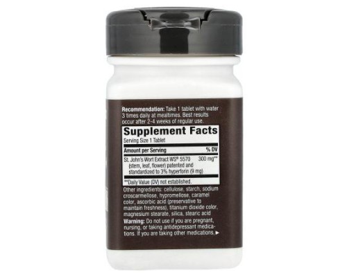 Nature's Way, Perika®, St. John's Wort, 300 mg, 60 Vegan Tablets Nature's Way, Perika®, St. John's Wort, 300 mg, 60 Vegan Tablets