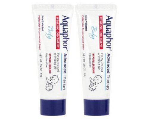 Aquaphor, Baby Healing Ointment, Fragrance Free , 2 Tubes, 0.35 oz (10 g) Each Aquaphor, Baby Healing Ointment, Fragrance Free , 2 Tubes, 0.35 oz (10 g) Each