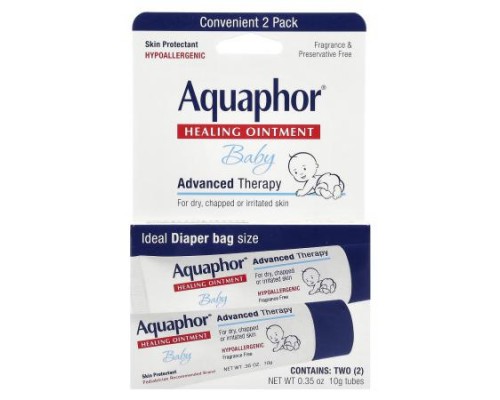 Aquaphor, Baby Healing Ointment, Fragrance Free , 2 Tubes, 0.35 oz (10 g) Each Aquaphor, Baby Healing Ointment, Fragrance Free , 2 Tubes, 0.35 oz (10 g) Each