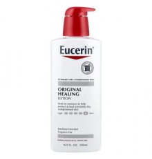 Eucerin, Original Healing Lotion, Fragrance Free, 16.9 fl oz (500 ml)