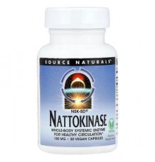 Source Naturals, NSK-SD® Nattokinase, 100 mg, 30 Vegan Capsules