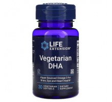 Life Extension, Vegetarian DHA, 30 Vegetarian Softgels (200 mg per Softgel)