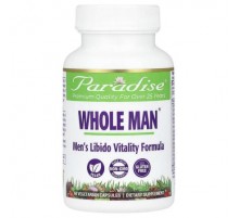 Paradise Herbs, Whole Man, Men's Libido Vitality Formula, 60 Vegetarian Capsules