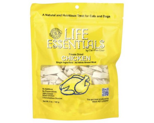 Cat-Man-Doo, Life Essentials, Freeze Dried Chicken, For Cats & Dogs, 5 oz (142 g) Cat-Man-Doo, Life Essentials, Freeze Dried Chicken, For Cats & Dogs, 5 oz (142 g)