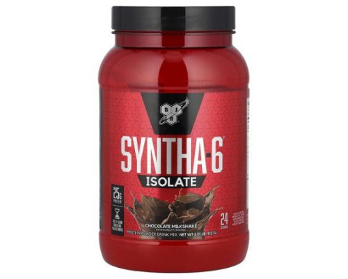 BSN, Syntha-6® Isolate, Protein Powder Drink Mix, Chocolate Milkshake, 2.01 lb (912 g) BSN, Syntha-6® Isolate, Protein Powder Drink Mix, Chocolate Milkshake, 2.01 lb (912 g)