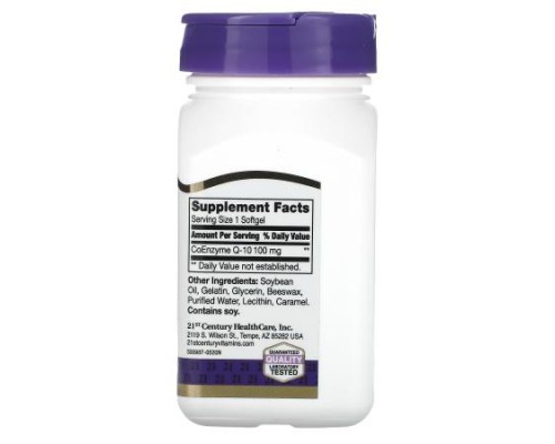 21st Century, Liquid Filled CoQ-10, 100 mg, 90 Rapid Release Softgels 21st Century, Liquid Filled CoQ-10, 100 mg, 90 Rapid Release Softgels