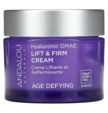 Andalou Naturals, Lift & Firm Cream, Hyaluronic DMAE, Age Defying, 1.7 oz (50 g)
