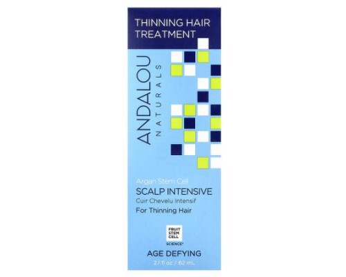 Andalou Naturals, Argan Stem Cell, Scalp Intensive, Thinning Hair Treatment, Age Defying, 2.1 fl oz (62 ml) Andalou Naturals, Argan Stem Cell, Scalp Intensive, Thinning Hair Treatment, Age Defying, 2.1 fl oz (62 ml)