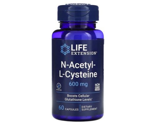 Life Extension, N-Acetyl-L-Cysteine, 600 mg, 60 Capsules